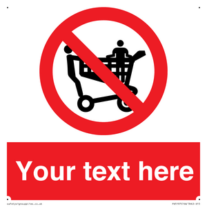 Custom No Climbing on Trolley Sign